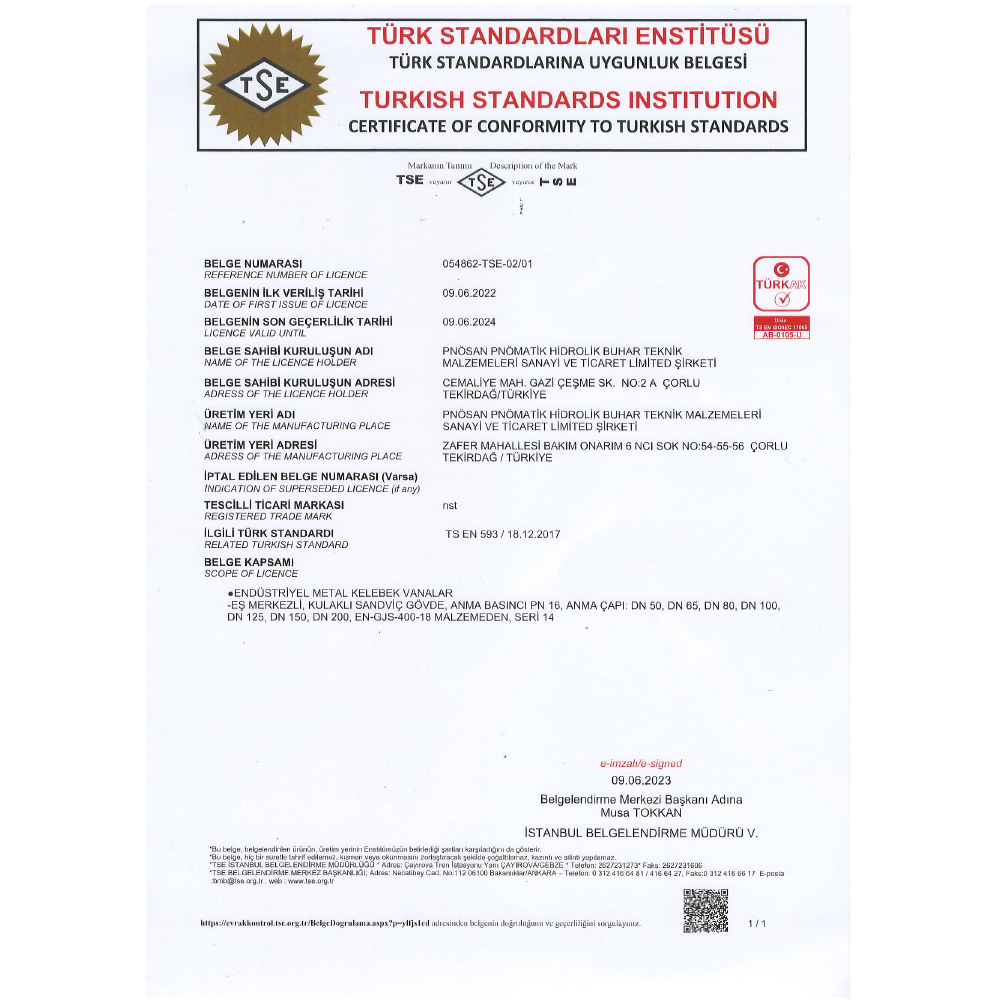 Сертификат TSE